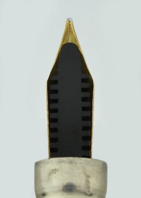 Mabie Todd (USA) Swan Pen - Sterling, Semi-Flex Fine (Excellent